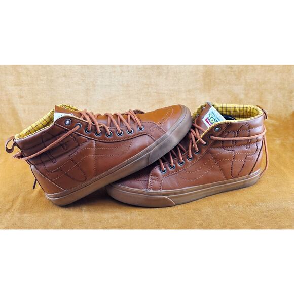Vans Toy Story Woody Sk8-Hi Reissue PT Brown Leather Mens 9.5 Womens 11 main image 5